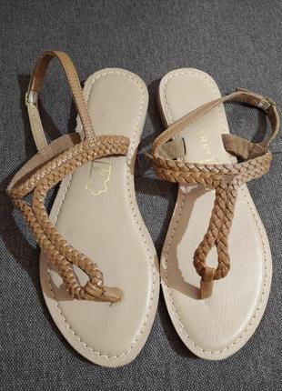 Натур шкіра плетінки primark р38 24.5-25 см