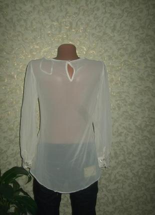 Акция!!! шифоновая блуза с декоративными манжетами4 фото