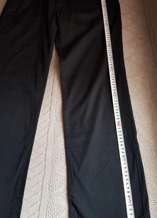 Черные катоновые с эластаном  женские брюки armani4 фото