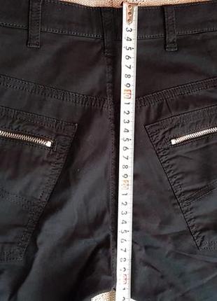Черные катоновые с эластаном  женские брюки armani6 фото
