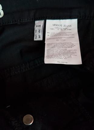 Черные катоновые с эластаном  женские брюки armani8 фото