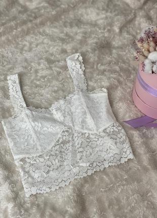 Мереживний кружевной топ