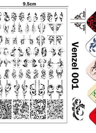 Пластина для стемпинга ногтей маникюра пластина для стемпінгу нігтів