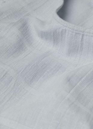Короткое платье h&m без рукавов из воздушной ткани4 фото