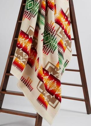 Дитяче ковдру вовна лами pendleton chief joseph baby blanket ivory в стилі hermes