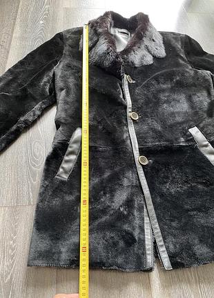 Мужская дубленка кенгуру отделка норка