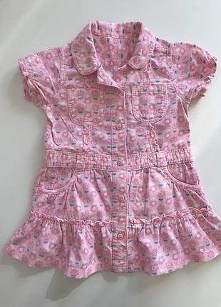 Продажу на вже!терміново!розпродаж!вельветове плаття на дівчинку 9-12 міс