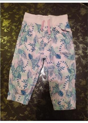 Летние штанишки на море штаны лосины штанці 122 5-6 лет бриджі бриджи
