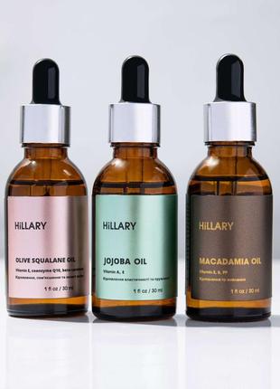 Набір натуральних олій для обличчя та волосся natural oil trio