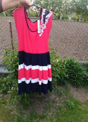 Красиве літнє плаття, сарафан, сукня, рожеве плаття, недороге1 фото