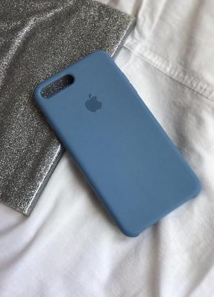 Оригінальний блакитний чохол на iphone 7/8+