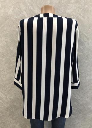 Сорочка, сорочка в смужку, блузка, сорочка синя3 фото