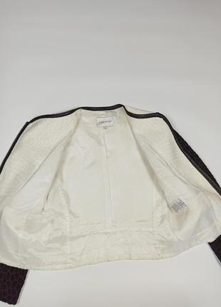 Sandro paris size 36 женский жакет пиджак на молнии черный белый7 фото