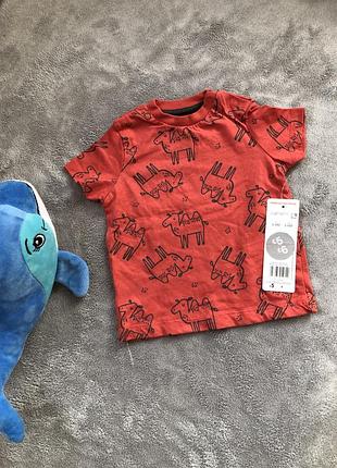 Футболка на малыша f&f 3-6 мес новая