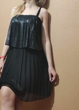 Платье черное, вечернее платье, сарафан sisley, оригинал1 фото
