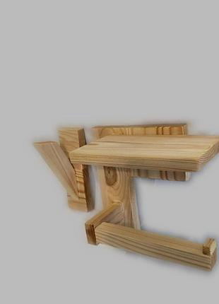 Держатель для туалетной бумаги с полкой и вешалка для полотенца