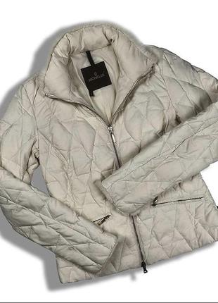 Зимова монограмная пухова куртка moncler вінтаж вітровка бомбер logo