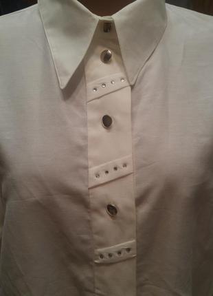 Елегантна біла блузка1 фото