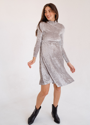 Сукня для вагітних, майбутніх мам сіра (платье для беременных, будущих мам)4 фото