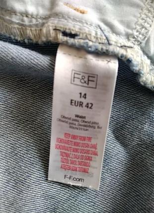Спідниця ддинсрва із 98% бавовни і 2% еластану від f&f р. 148 фото