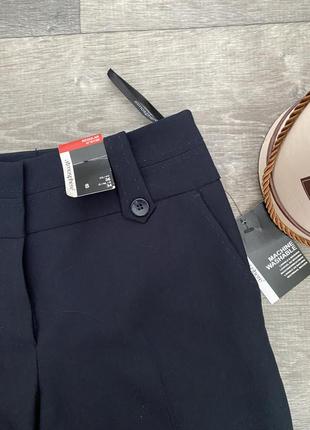Шикарні нові штани , сині класичні прямі брюки3 фото