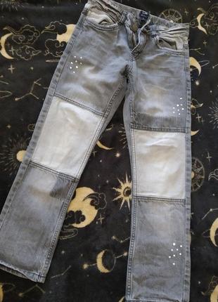 Джинсы kiabi, 132-137 см.