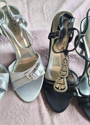 Босоніжки з камінчиками infilio/ босоніжки