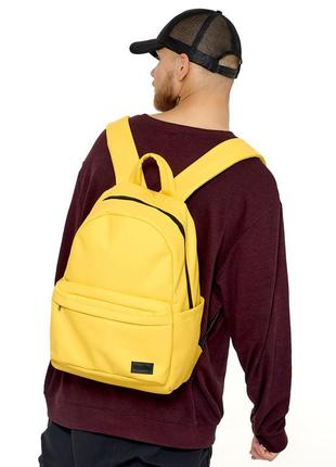 Стильный мужской спортивный желтый рюкзак