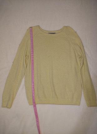 Жовта кофта goldi з вирізами на руках