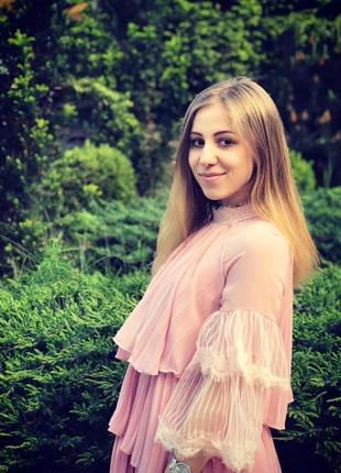 Платье плиссе