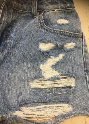 Рваные джинсовые шорты5 фото