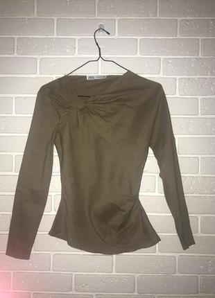 Блуза льняна zara