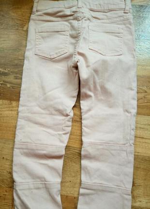 Брюка джинсы розовые крутые 128 см4 фото
