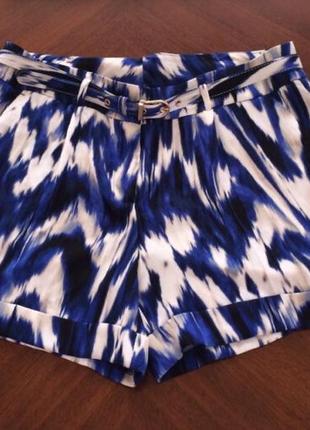 Шорты лёгкие eva mendes с карманами и поясом