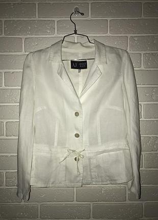 Жакет пиджак рубашка блуза armani jeans льняная