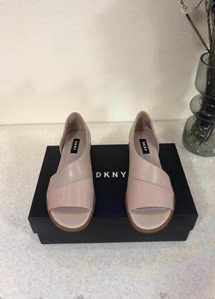 Dkny dya leather peep босоножки3 фото