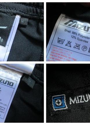 Шикарные брендовые спортивные черные лосины леггинсы тайтсы mizuno.10 фото