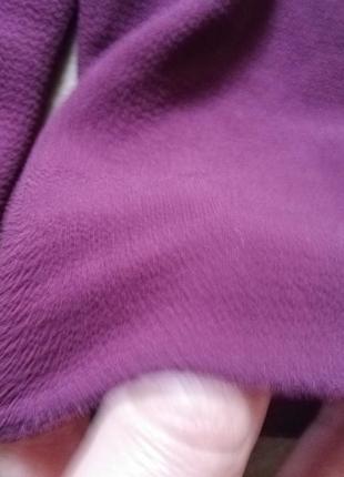 Блуза женская бордовая длинный рукав с рюшами2 фото