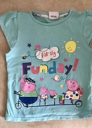 Футболка свинка пепа peppa pig 2-3