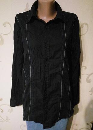Класна чорна сорочка сорочка mexx . бавовна cotton .