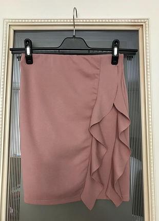 Міні спідниця, рюші, волани