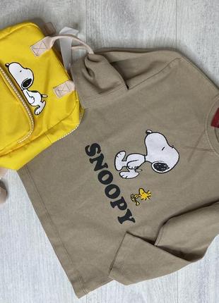 Кофточка zara с собачкой snoopy