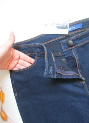 Шикарные стрейчевые джинсовые капри бриджи батал высокая посадка bhs ❣️❇️❣️3 фото