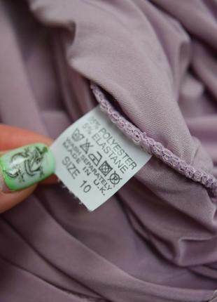 Платье лиловое с драпировкой мини сиреневое4 фото