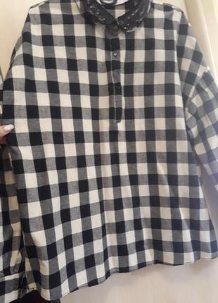 Рубашка оверайз zara3 фото