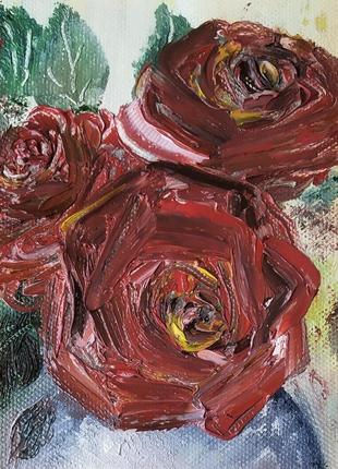 Картина маслом 40*30 "букет" 5