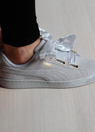 Кроссовки женские puma suede heart satin wns