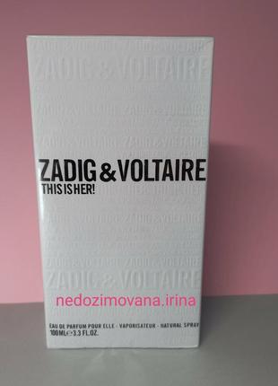 🌹zadig & voltaire this is her 🌹парфумована вода1 фото