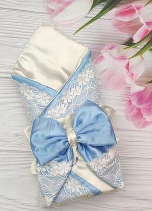 Нарядный конверт на выписку весна-лето