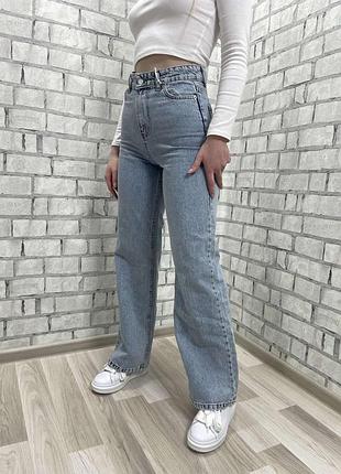 Джинси палаццо кльош блакитні